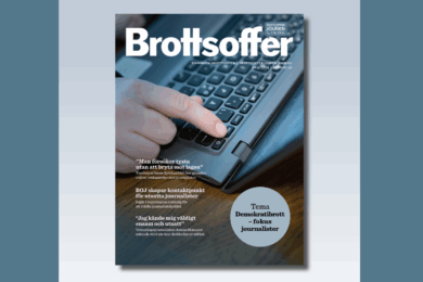 Utsatta journalister i fokus i tidningen Brottsoffer